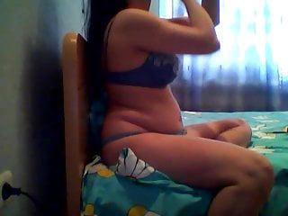 Blondes Babe in der Küche gefickt